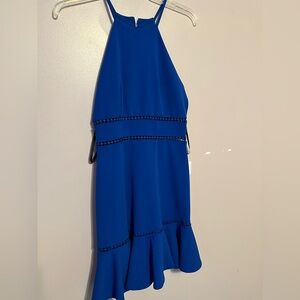 Blue semi-formal dresss from Macy’s
